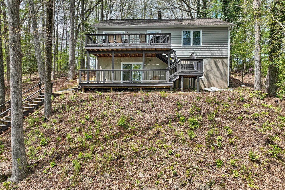 Waterfront Cottage w/ Boat Dock & 3 Decks! view 4