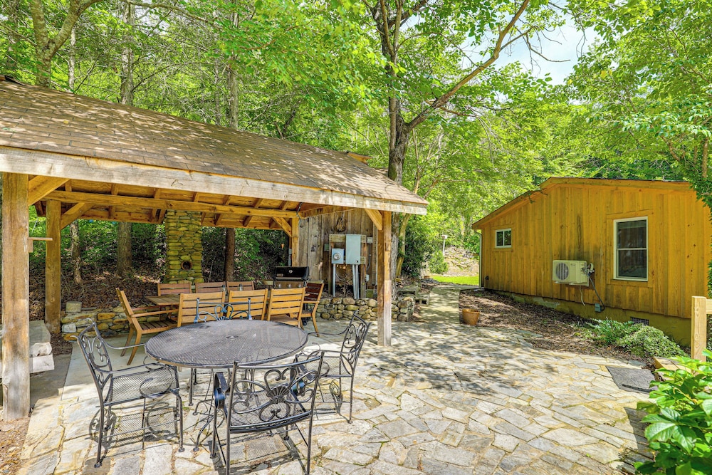 On-site Pond & Creek: Serene Cabin by Caesars Head