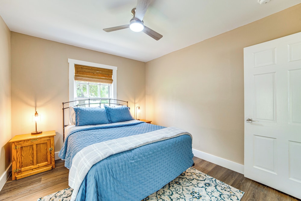 Near Waterloo Lake: Restored 1930s Home w/ Yard