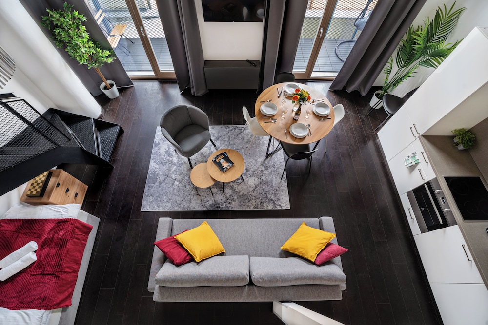 Apartments with balcony near center