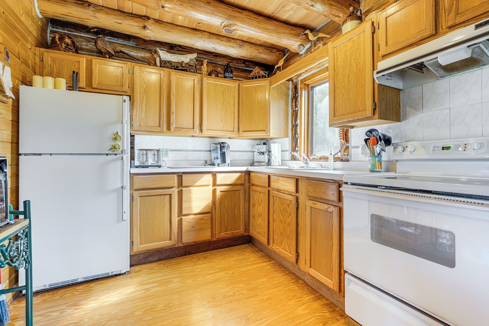 Log Cabin w/ Pond & Trail Access in Almond!