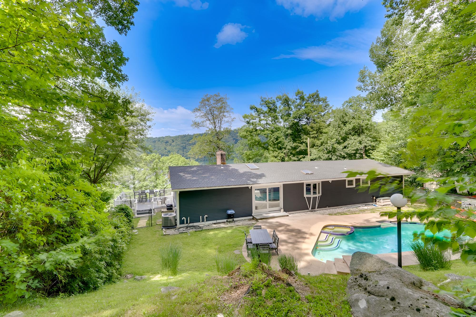 New Milford Lakefront Home: Deck, Pool & Dock! view 4
