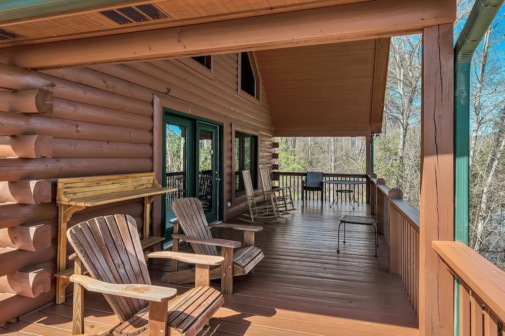 Beautiful Lakefront Log Cabin On Peaceful Laurel Lake - Lake Lure Area 3 Bedroom Cabin by Sunscape Property Management view 2