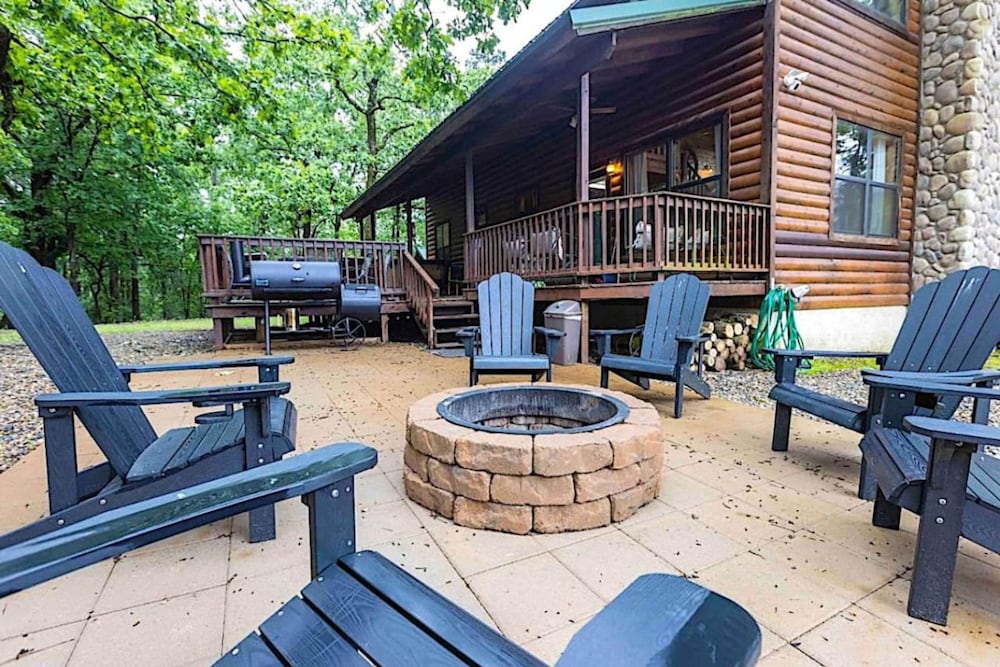 Bison Point Smoker Grill Corn Hole Fire Pit