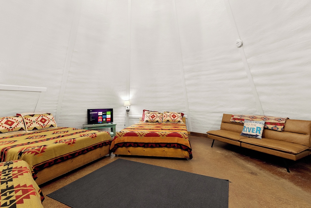 Tipis on the Guadalupe
