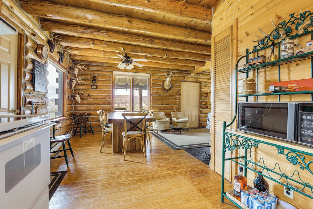 Log Cabin w/ Pond & Trail Access in Almond!