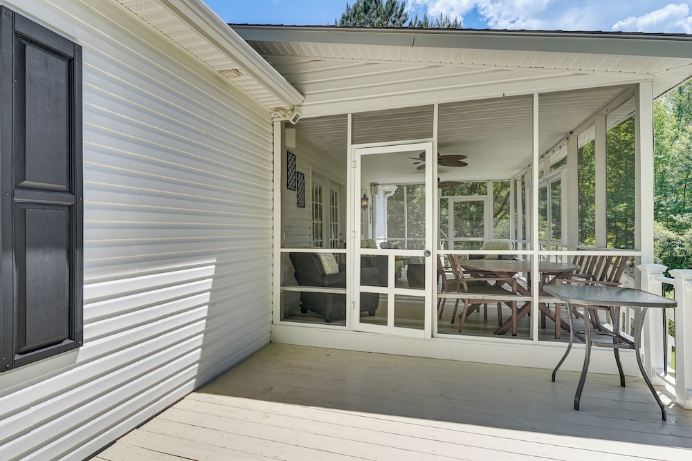 Private Dock + Fire Pit: Serene Lake Gaston Escape