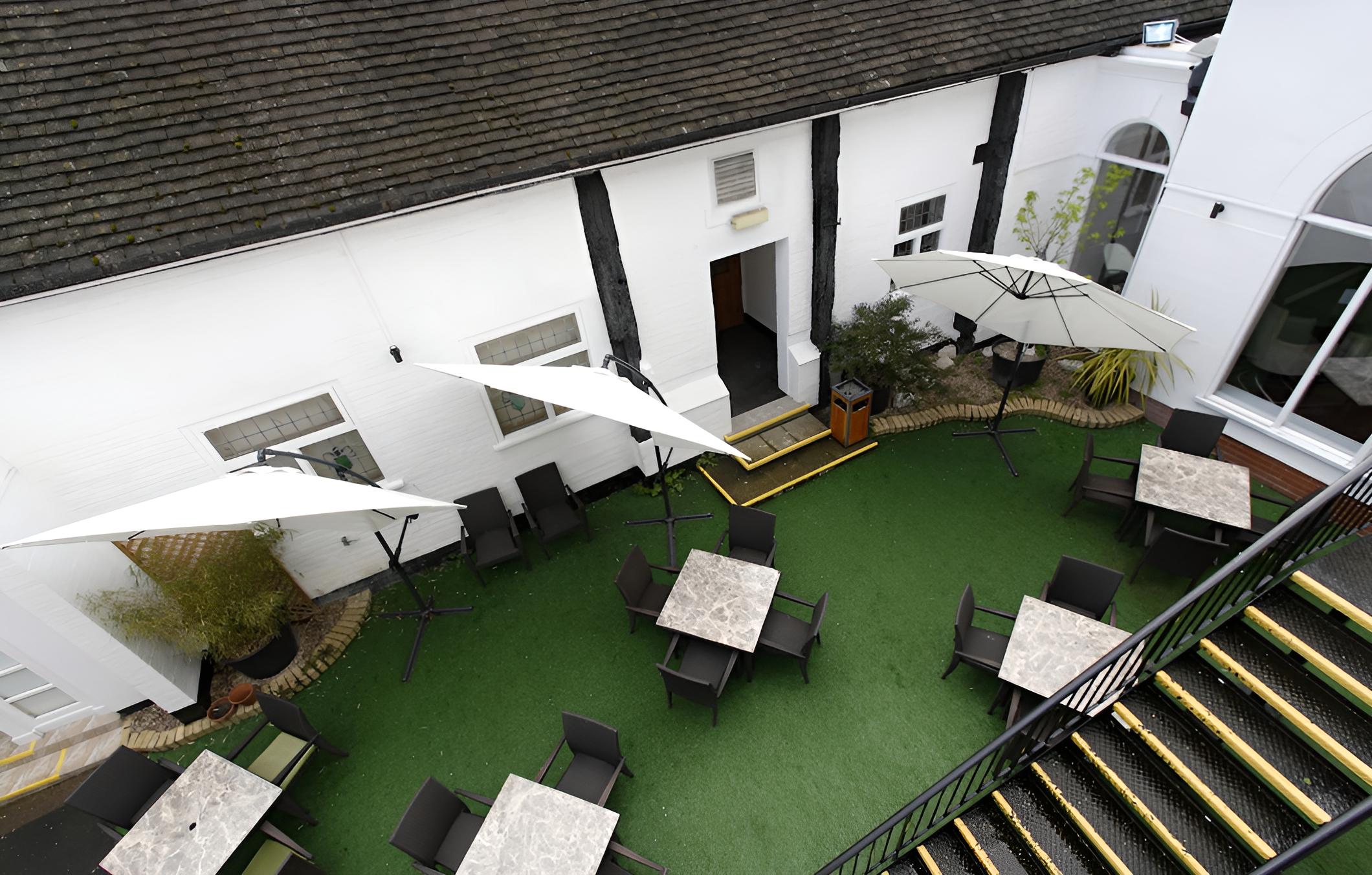 outdoor BBQ area