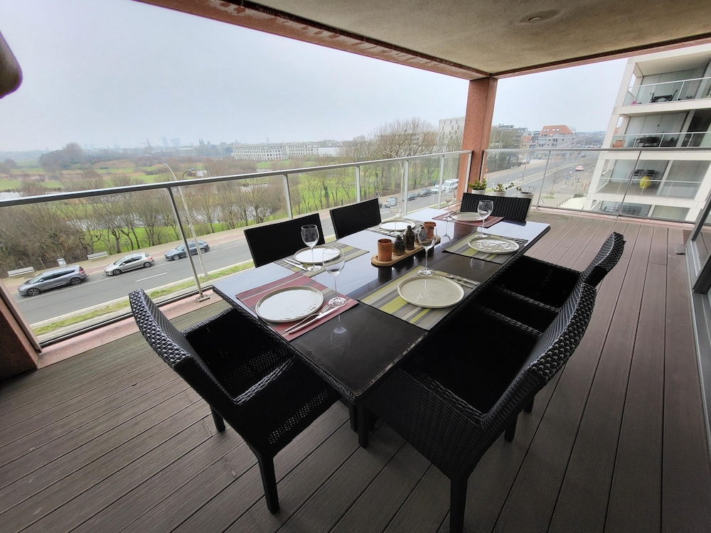 Spacious Apartment With Large Terrace Parking in Ostend
