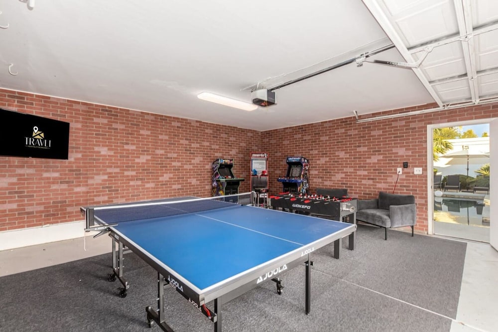 Modern-terranean Retreat 2 Masters Pool Spa Games