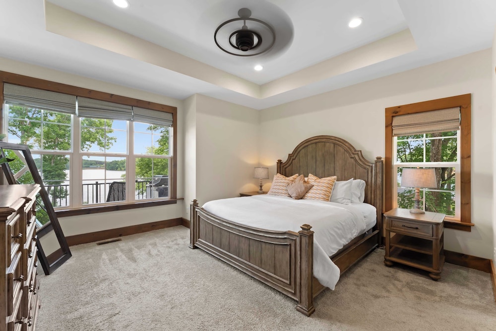 Spacious Waterfront Home on Lake Norman With Firepit, Views, and Dock Access