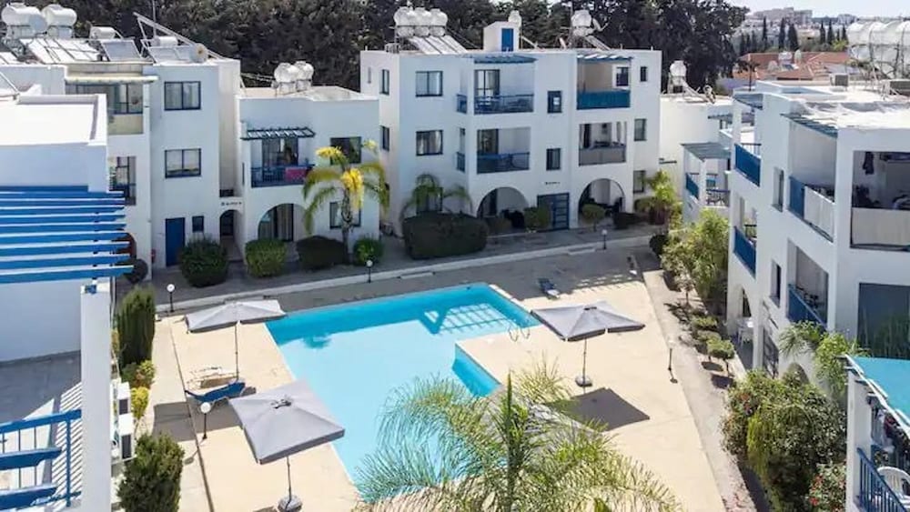 Paphos Blue Tasteful Apartment Complex Pool View