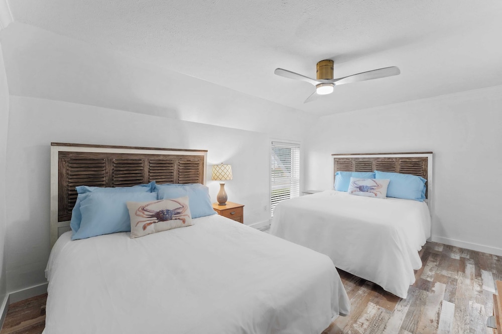Beachfront Panama City Beach Stay With Gulf Views, Balconies, a King Suite, two Queens, and Twin Nook for 8 Guests The Shores Townhome by Avantstay