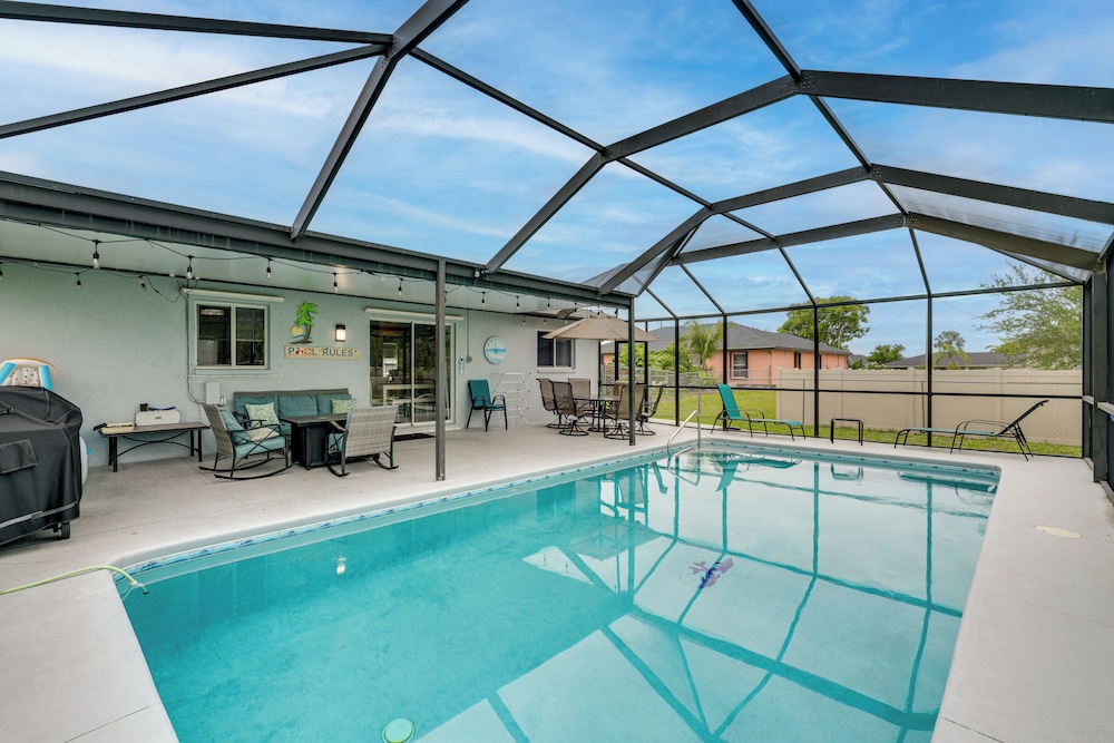5 Mi to Shore: Gem w/ Pool & Yard in Cape Coral!
