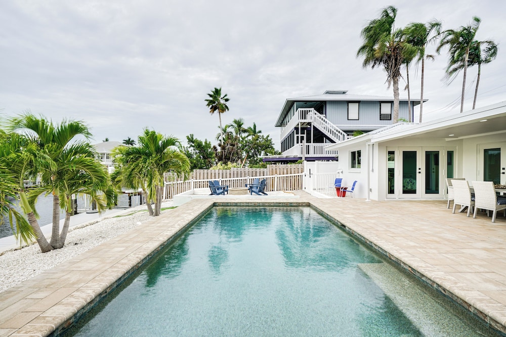 Updated St James City Home on Canal w/ Pool & Dock