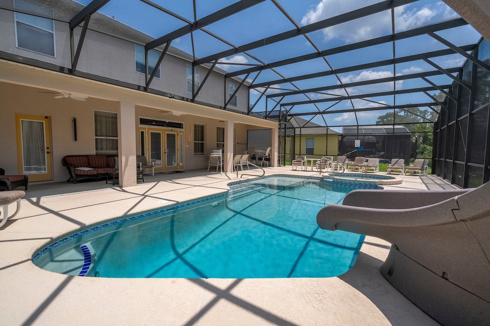 Enjoy Your own Water Slide and Free Pool Heat if you Stay in November