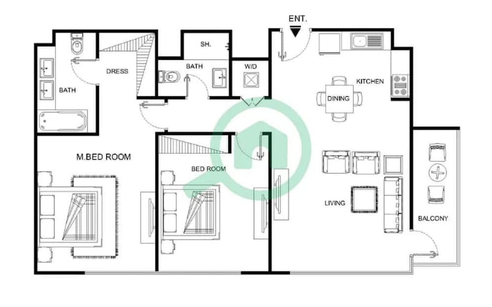 Top Class 2BR With Burj Khalifa View in Downtown