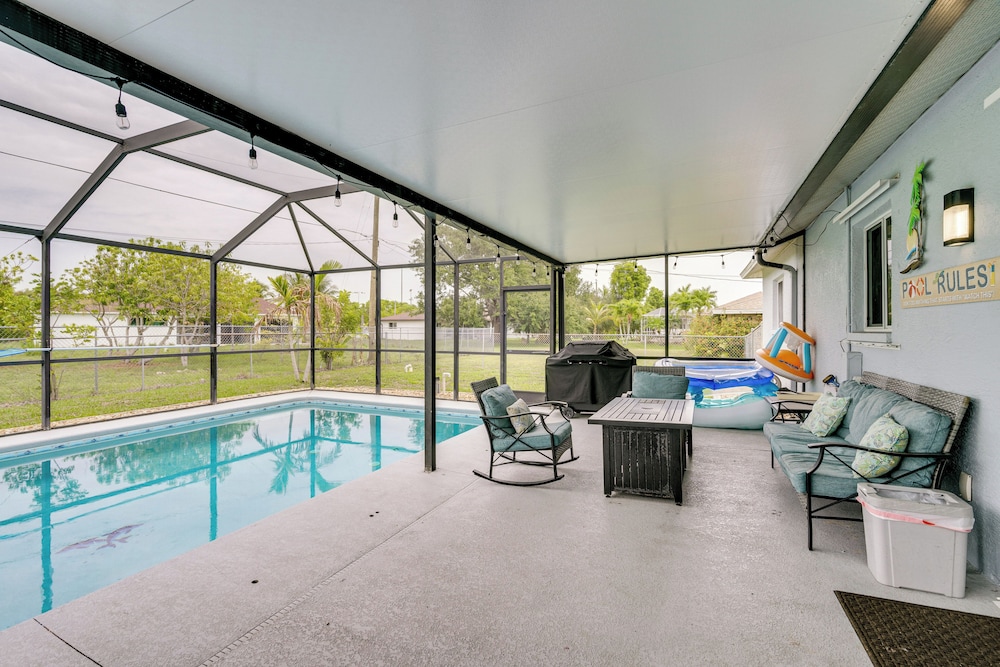 5 Mi to Shore: Gem w/ Pool & Yard in Cape Coral!