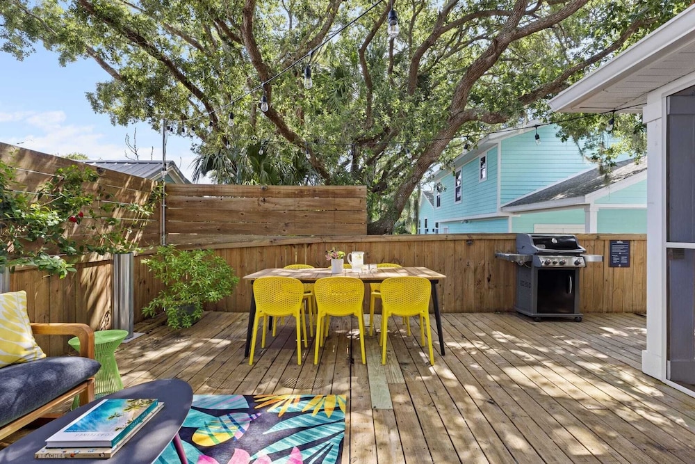 Deck Lounge w/ Hot Tub, Fire Pit, & Garage Game Room Hidden Grove by Avantstay