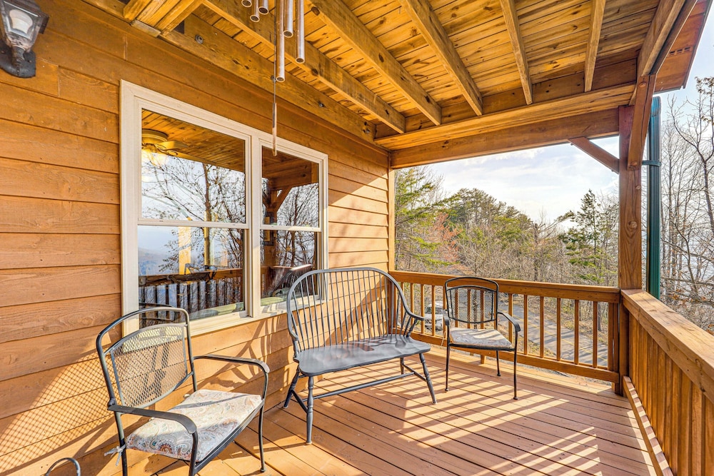 Deck & Views: Blue Ridge Mountain Cabin