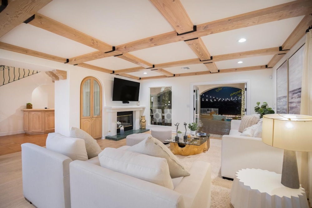 Stradella Spanish - Contemporary Mediterranean Estate w/ Resort-style Yard