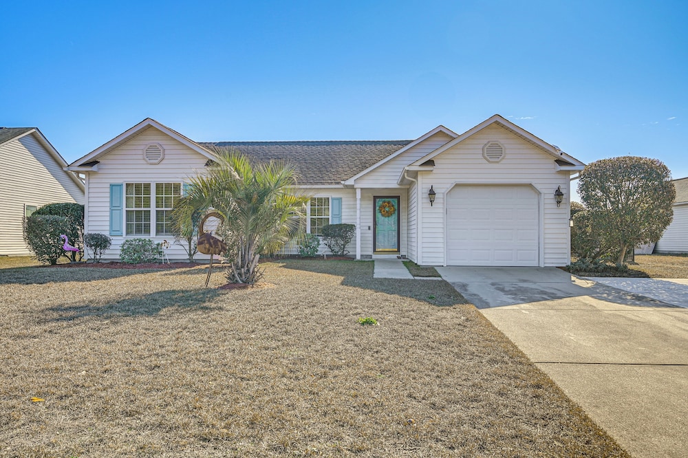 Patio, Yard & Lake Views: Home in Myrtle Beach!