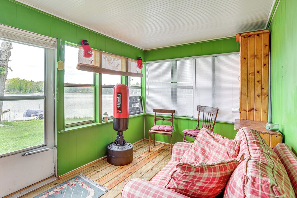 Lakefront Group Getaway w/ Dock in Baldwin!