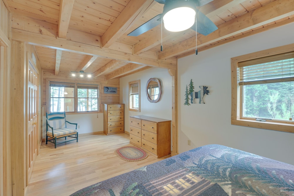 Lakefront Maine Retreat w/ Deck, Dock & Fire Pit! view 3