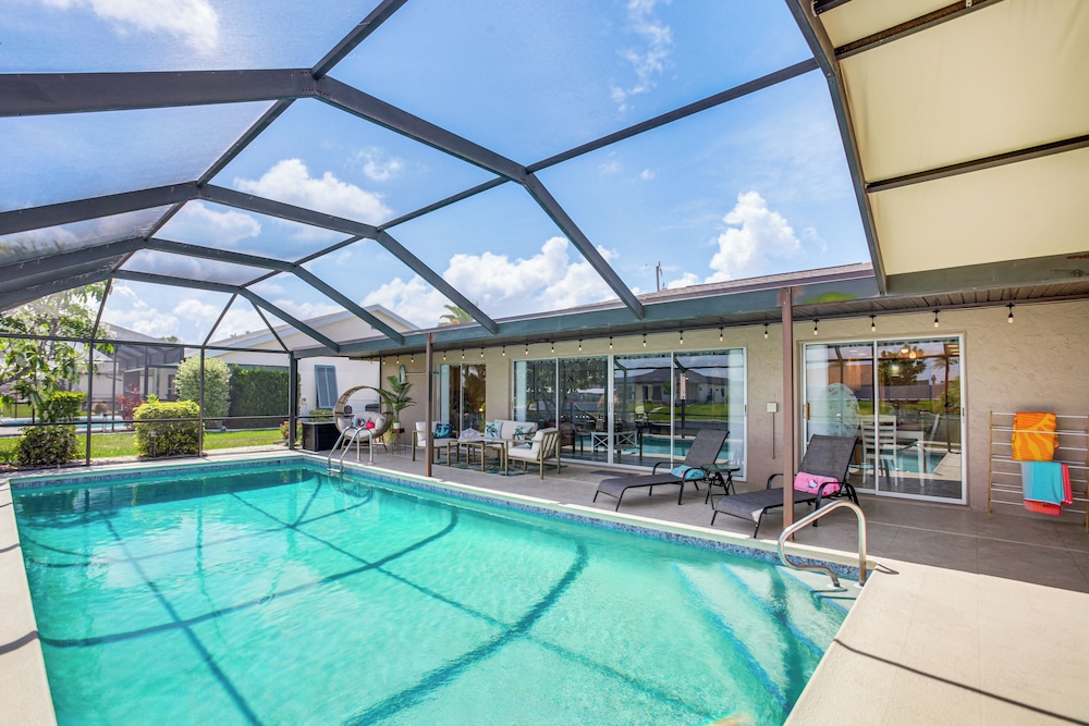 Heated Pool + Dolphin Views: Cape Coral Home!