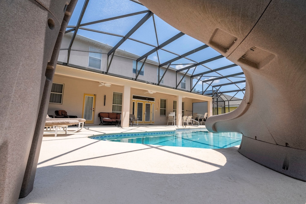 Enjoy Your own Water Slide and Free Pool Heat if you Stay in November