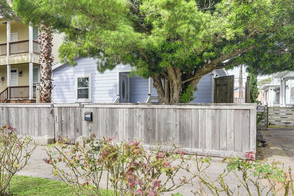 Steps to Seawall: Fenced Family Home in Galveston!