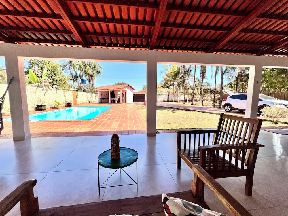 casa com piscina