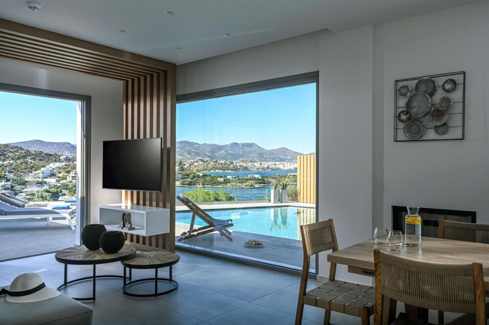 Blue Senses Villas Next to the Beach Heated Pool view 2