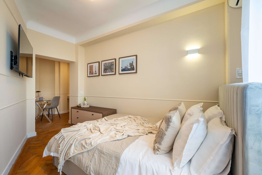 Elegant 3BR Flat Steps From Romanian Athenaeum
