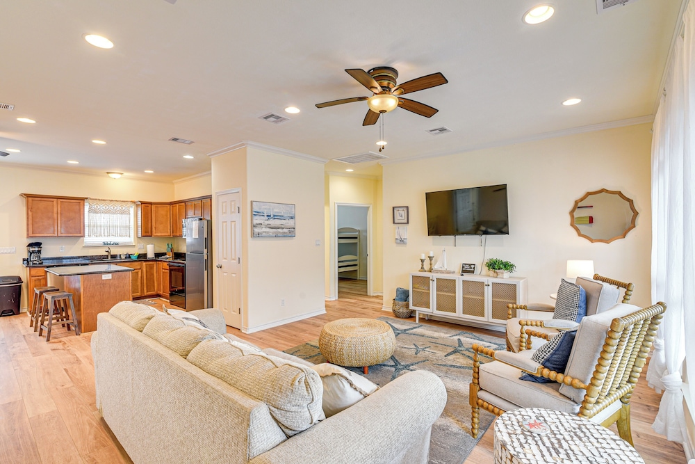 Gulf Views: Beachfront Bolivar Peninsula Escape!