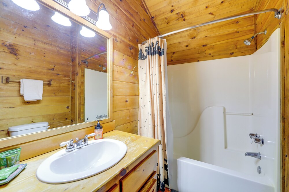 Creek On-site! Cabin 7 Mi to Cataloochee Ski Area