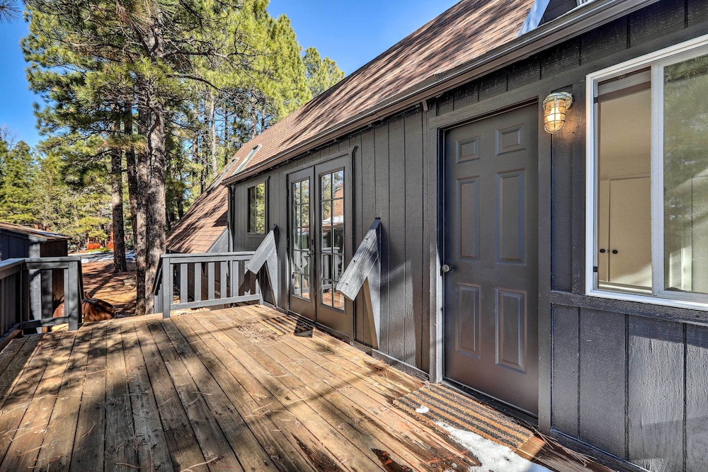 Deck & Forest Views: Munds Park A-frame Cabin view 3