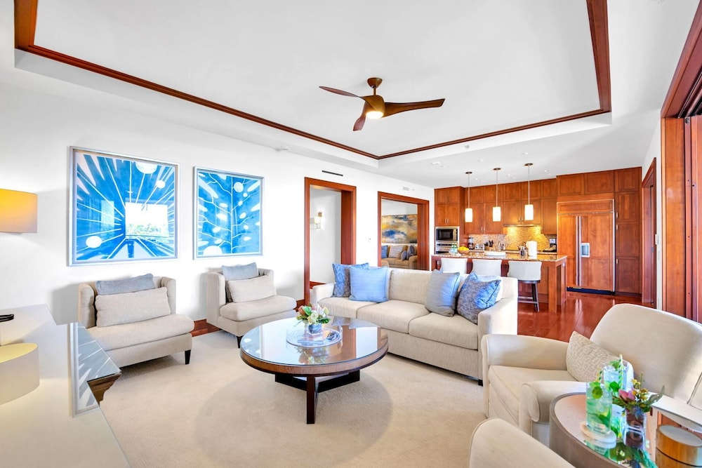 KBM Resorts Free CAR Luxury Oceanfront Villa at Montage Kapalua Bay Private Lanai and BBQ Mon-5203