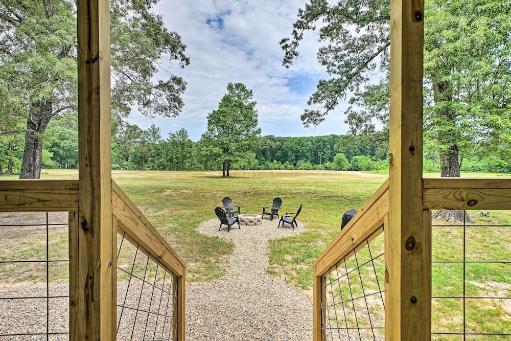 Broken Bow Cabin on 15 Acres w/ Stocked Fish Pond!