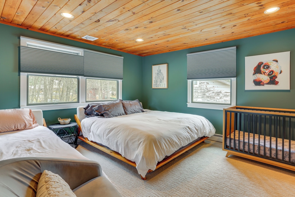 Swim, Hike & Ski: Waterfront Home in White Lake!