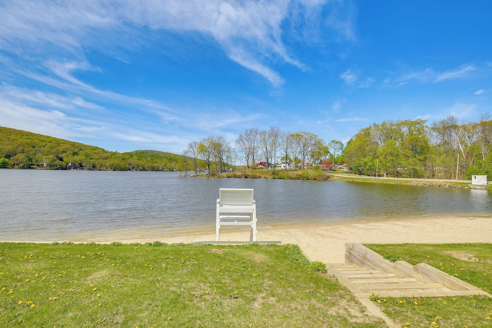 Lake Carmel Access: Waterfront Home w/ Deck!