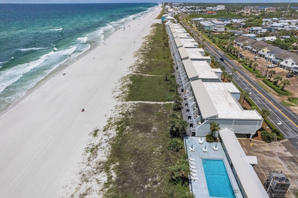 Beachfront Panama City Beach Stay With Gulf Views, Balconies, a King Suite, two Queens, and Twin Nook for 8 Guests The Shores Townhome by Avantstay