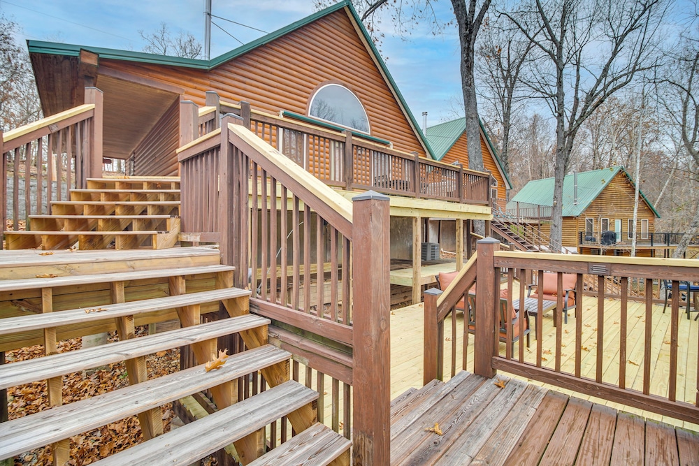Boat Dock & Deck: Waterfront Cabin on Grand Lake