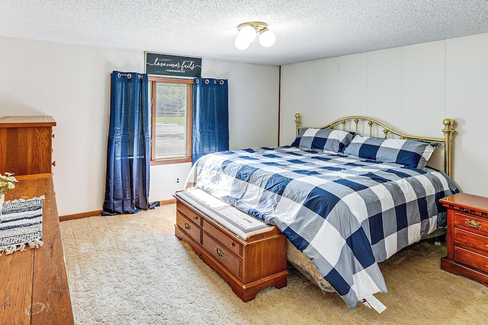 Waterfront Retreat w/ Dock & Yard in Reed City!