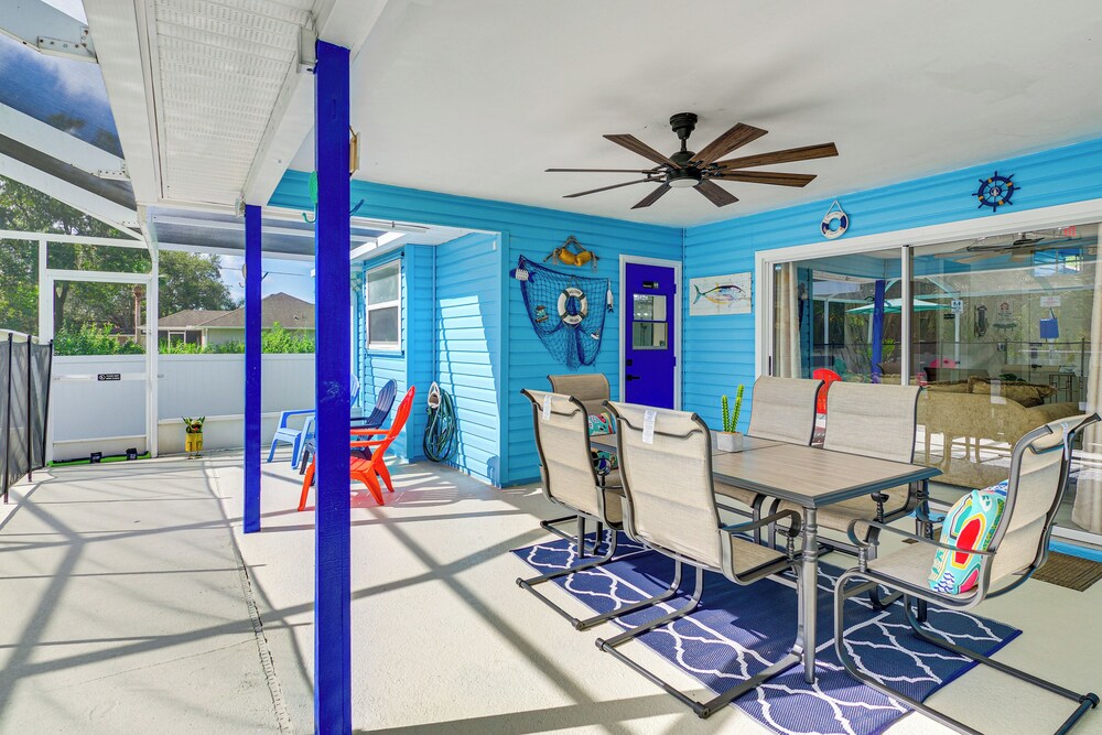 Fenced Yard, Game Room: Family Home in Sebastian!