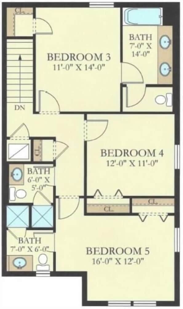 Mickey's Home 5 Bed Town-home With Private Pool! 5 Bedroom Townhouse