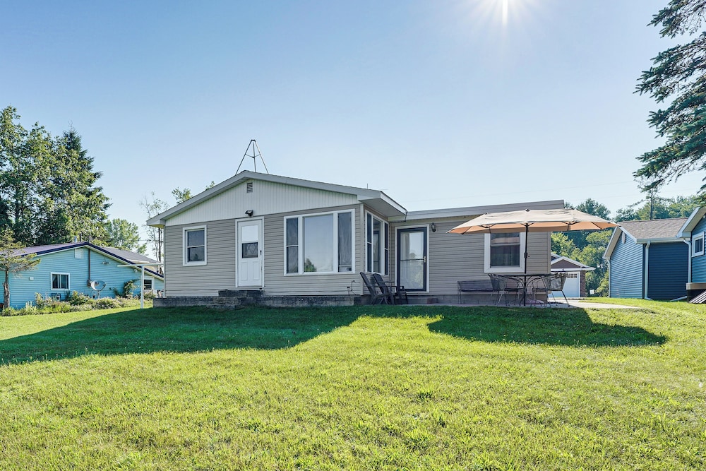 Waterfront Retreat w/ Dock & Yard in Reed City!