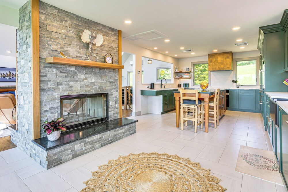 Walk to Bethel Woods: Family Home w/ Deck & Views!