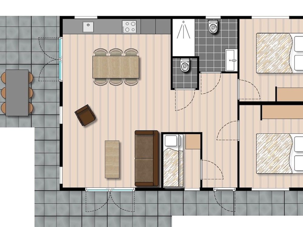 Modern Chalet With Dishwasher
