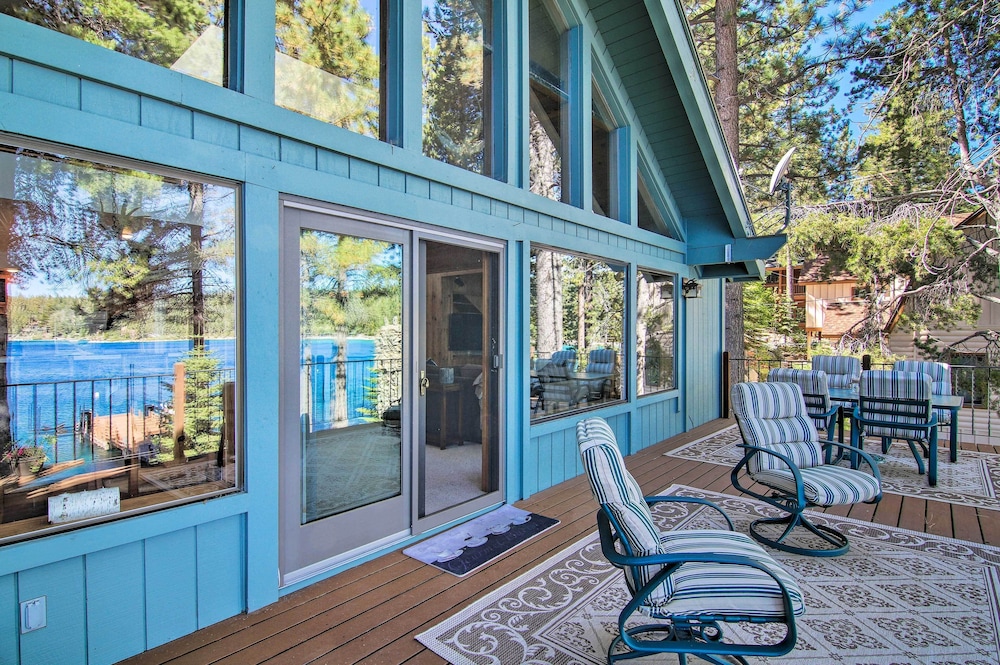 Dock Access & Hot Tub: Waterfront Meeks Bay Home view 5